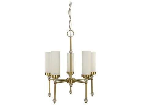 Framburg Emily 5-Light Brushed Brass Chandelier