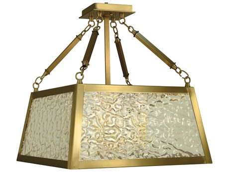 Framburg Avery 4-Light Brushed Brass Semi Flush Mount