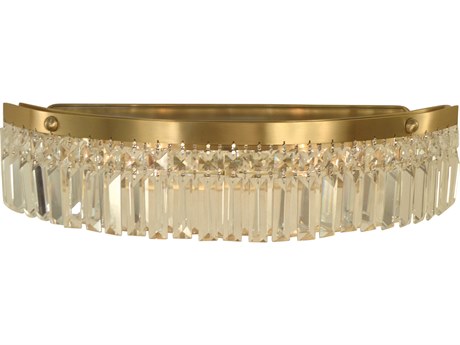 Framburg Hannah 2-Light Brushed Brass Wall Sconce