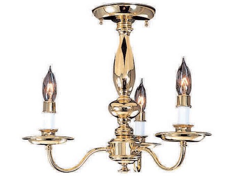 Framburg Jamestown 3-Light Semi Flush Mount