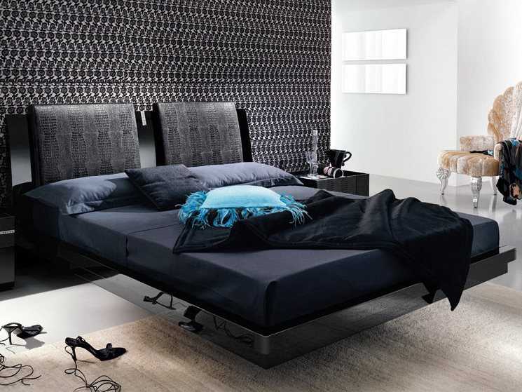 Rossetto Diamond Black Bedroom Set | ROST2666MM353028SET