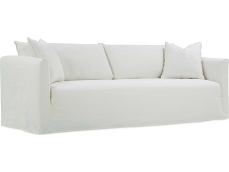 Rowe Alana White Upholstered Sofa with Slipcover