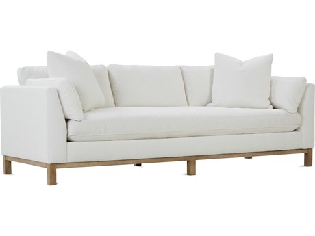 Rowe Boden Washed Oak White Upholstered Sofa