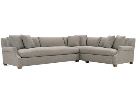 Rowe Bristol Gray Upholstered Sectional Sofa