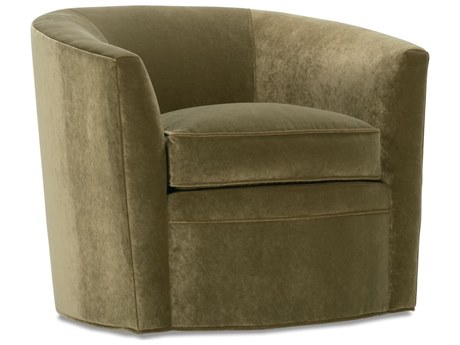 Rowe Baldwin Swivel Green Fabric Accent Swivel Chair