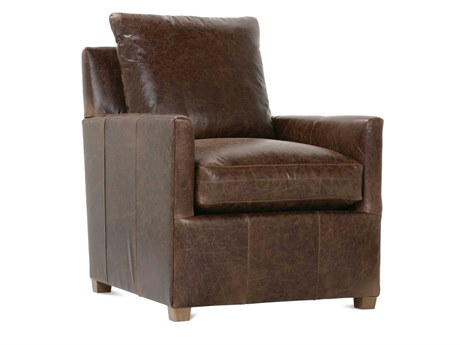 Rowe Lilah Brown Leather Accent Chair