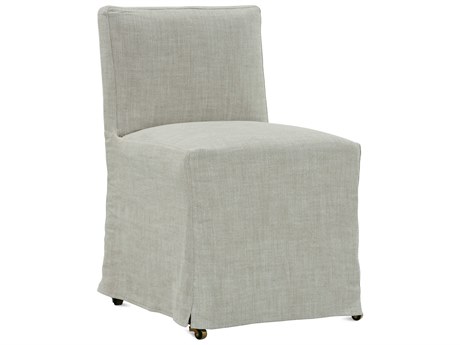 Rowe Odessa Beige Upholstered Side Dining Chair with Silpcover