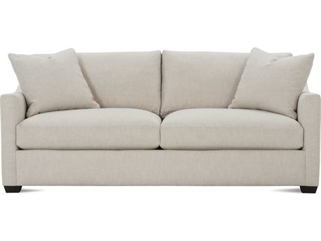 Rowe Bradford Antique Black Beige Upholstered Sofa