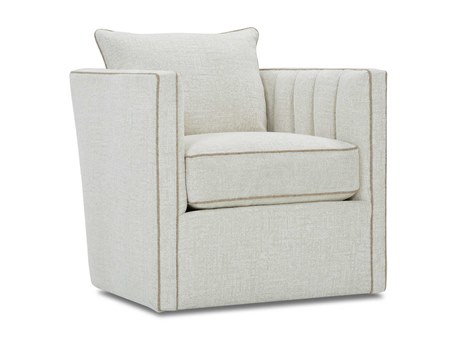 Rowe Kitt Swivel Beige Fabric Accent Chair
