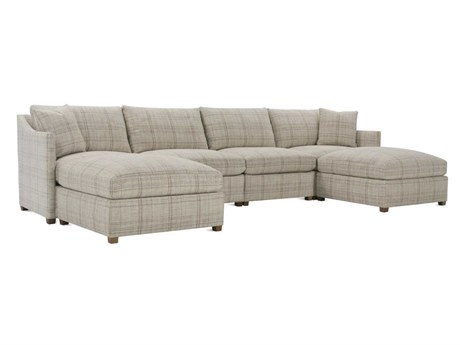 Rowe Serena Beige Upholstered Sectional Sofa
