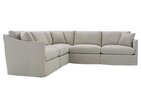 Rowe Serena Gray Upholstered Sectional Sofa