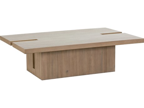 Rowe Theory Rectangular Wood Fawn Cocktail Table