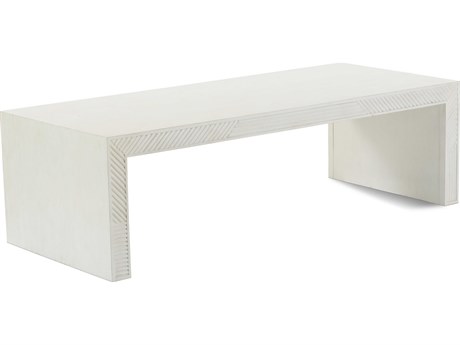 Rowe Passage Rectangular Resin Oyster Cocktail Table