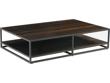 Rowe Bartola Rectangular Wood Amber Basalt Cocktail Table