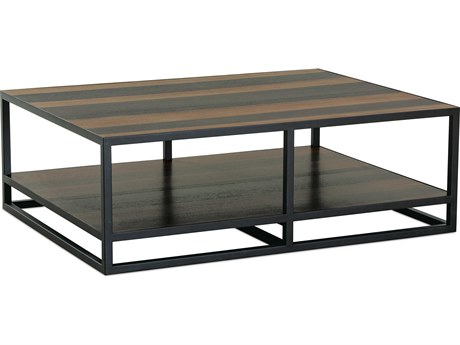 Rowe Bartola Rectangular Wood Amber Basalt Cocktail Table