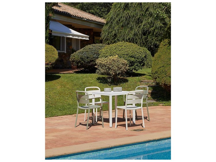 Resol Barcino Square Dining Table 27x27 White 2