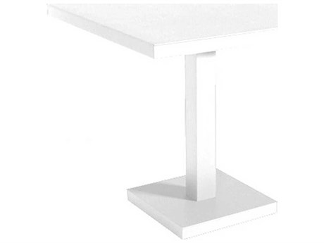 Resol Barcino Square Dining Table Pedestal Leg White