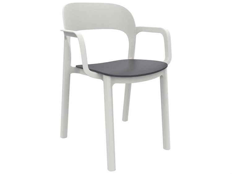 Resol Ona Dining Armchair White Dark Grey Price Includes 4