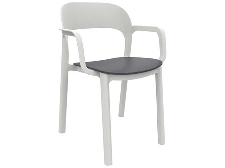Resol Ona Dining Armchair White Dark Grey Price Includes 18