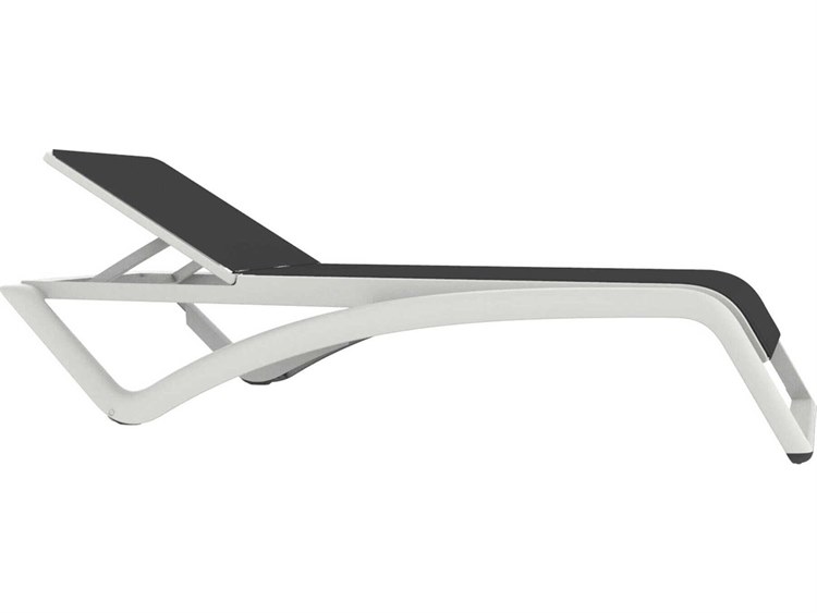 Resol Sky Club Sunlounger White Structure Gray Textilene Price Includes 22