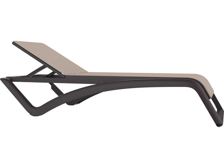 Resol Sky Club Sunlounger Wenge Structure Beige Textilene Price Includes 22