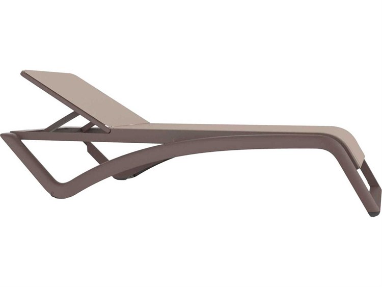 Resol Sky Club Sunlounger Chocolate Structure Beige Textilene Price Includes 22
