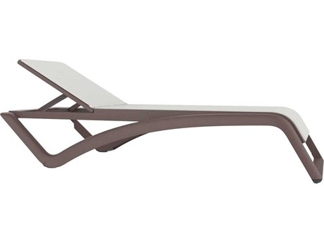Resol Sky Club Sunlounger Chocolate Structure White Textilene Price Includes 22