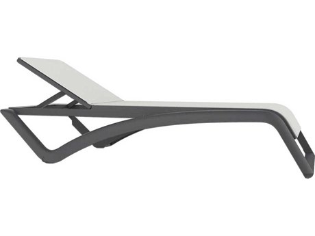 Resol Sky Club Sunlounger Dark Grey Structure White Textilene Price Includes 2