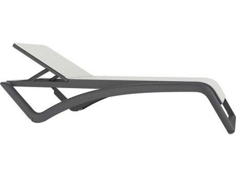 Resol Sky Club Sunlounger Dark Grey Structure White Textilene Price Includes 22