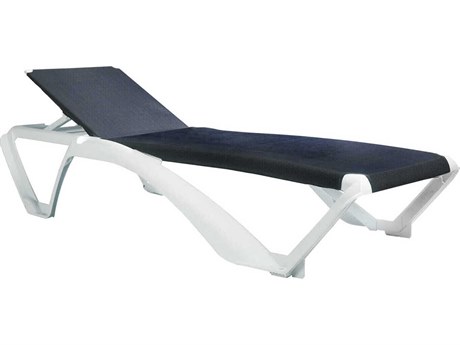 Resol Marina Club Sunlounger White Structure Blue Jeans Textilene Price Includes 2