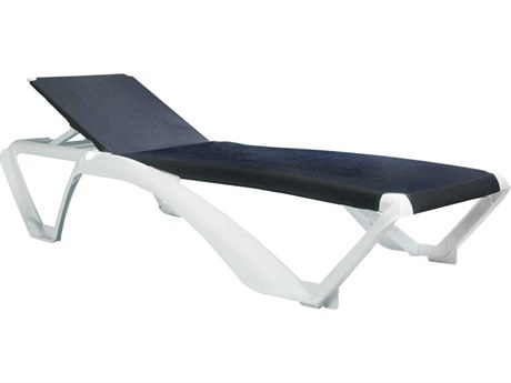 Resol Marina Club Sunlounger White Structure Blue Jeans Textilene Price Includes 27
