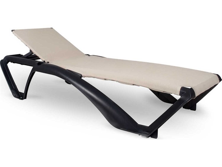 Resol Marina Club Sunlounger Dark Grey Structure Beige Textilene Price Includes 2