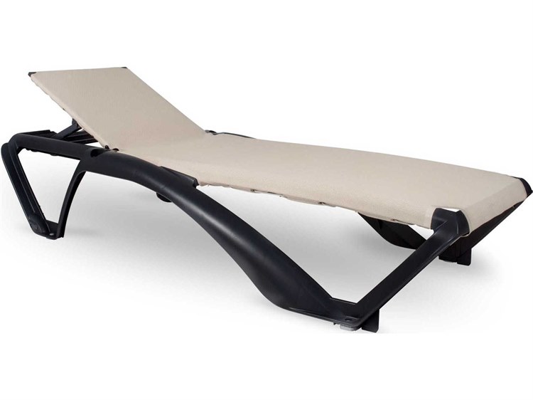 Resol Marina Club Sunlounger Dark Grey Structure Beige Textilene Price Includes 27
