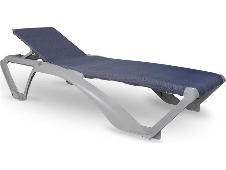 Resol Marina Club Sunlounger Silver Grey Structure Blue Jeans Textilene Price Includes 2