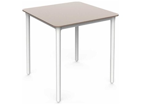 Resol Marsella Square Dining Table 70X70 White Base Sand Dining Table Top