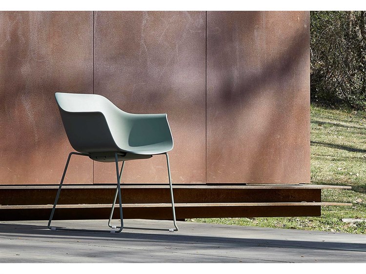 Resol Shape Dining Armchair Sled Base White Price Includes 2 4