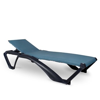 Resol Marina Club Sunlounger Dark Grey Structure Atlantic Blue Textilene Price Includes 27
