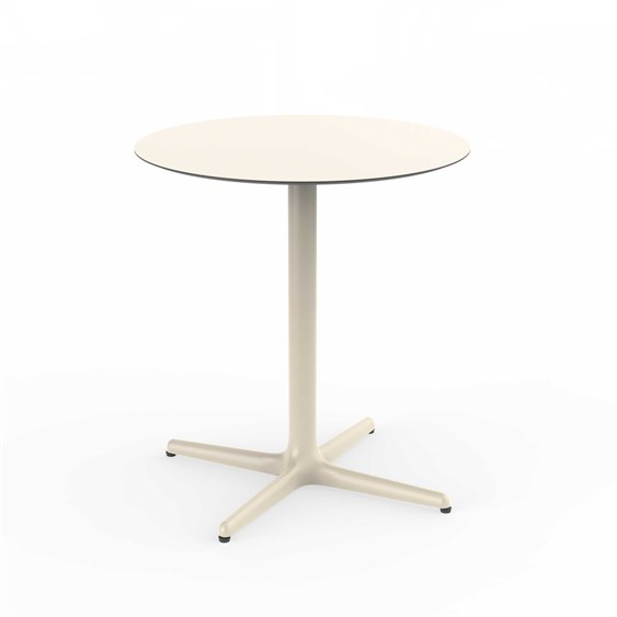 Resol Toledo Round Dining Table 70" Diameter Ivory