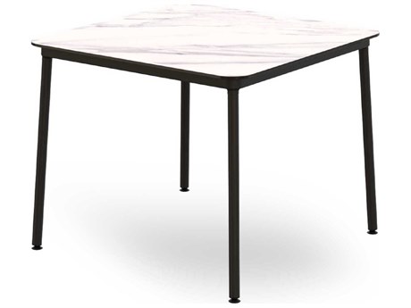 Resol Hub Square Dining Table 35x35 White Marble