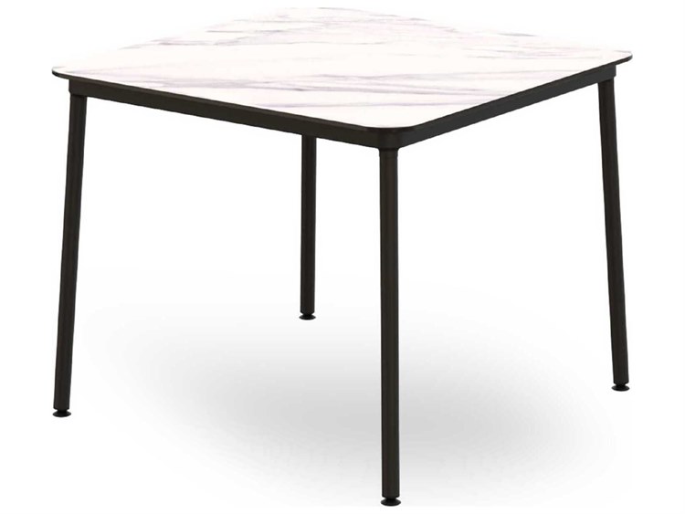 Resol Hub Square Dining Table 35x35 White Marble