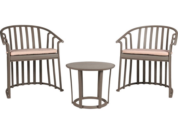 Resol Raff 3 Piece Conversation Set with Cushions Chocolate