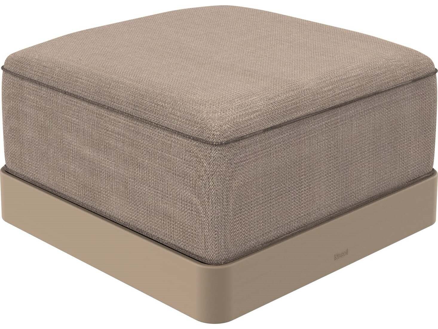 Resol Duna Mud Polypropylene Acrylic Cushion Ottoman