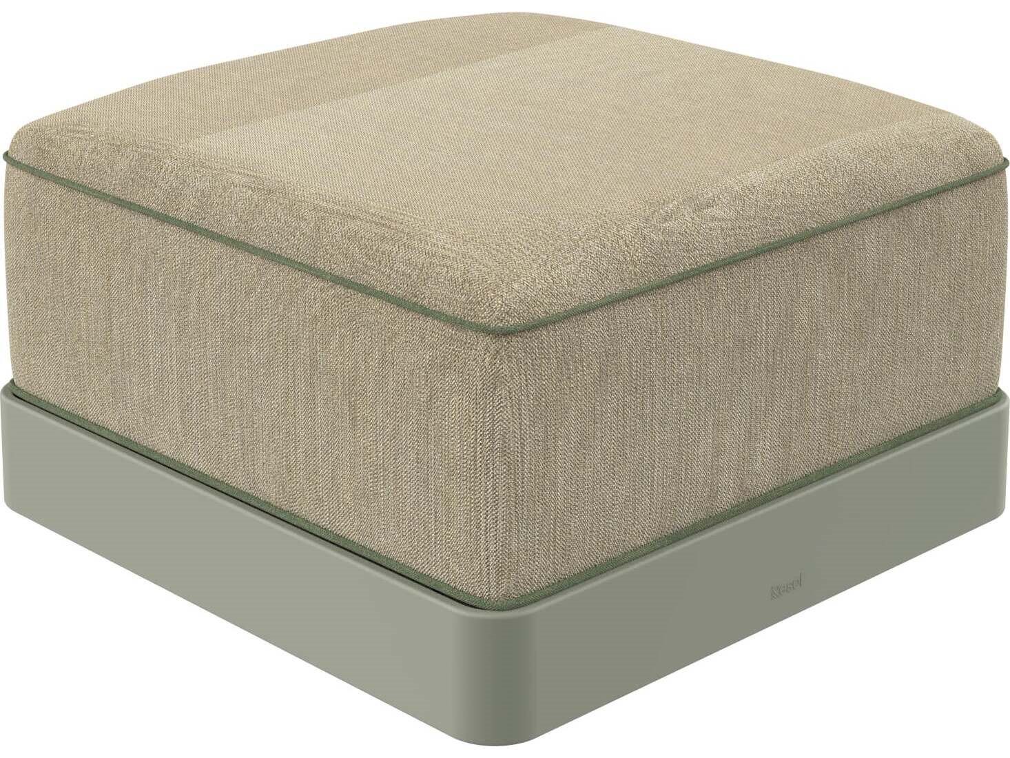 Resol Salvia Limonetto Polypropylene Acrylic Cushion Ottoman