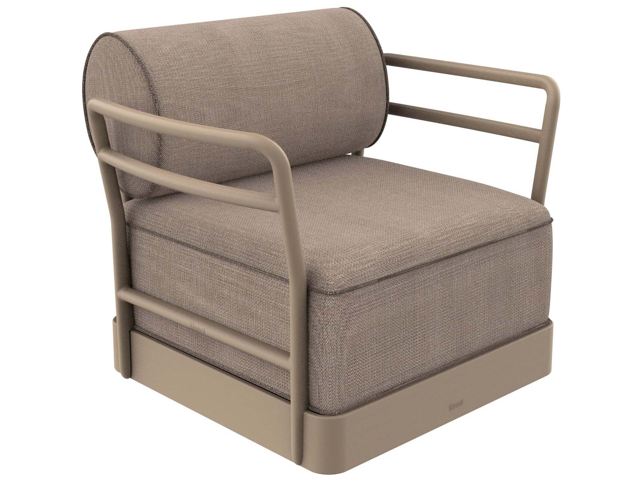 Resol Duna Mud Polypropylene Acrylic Cushion Lounge Chair