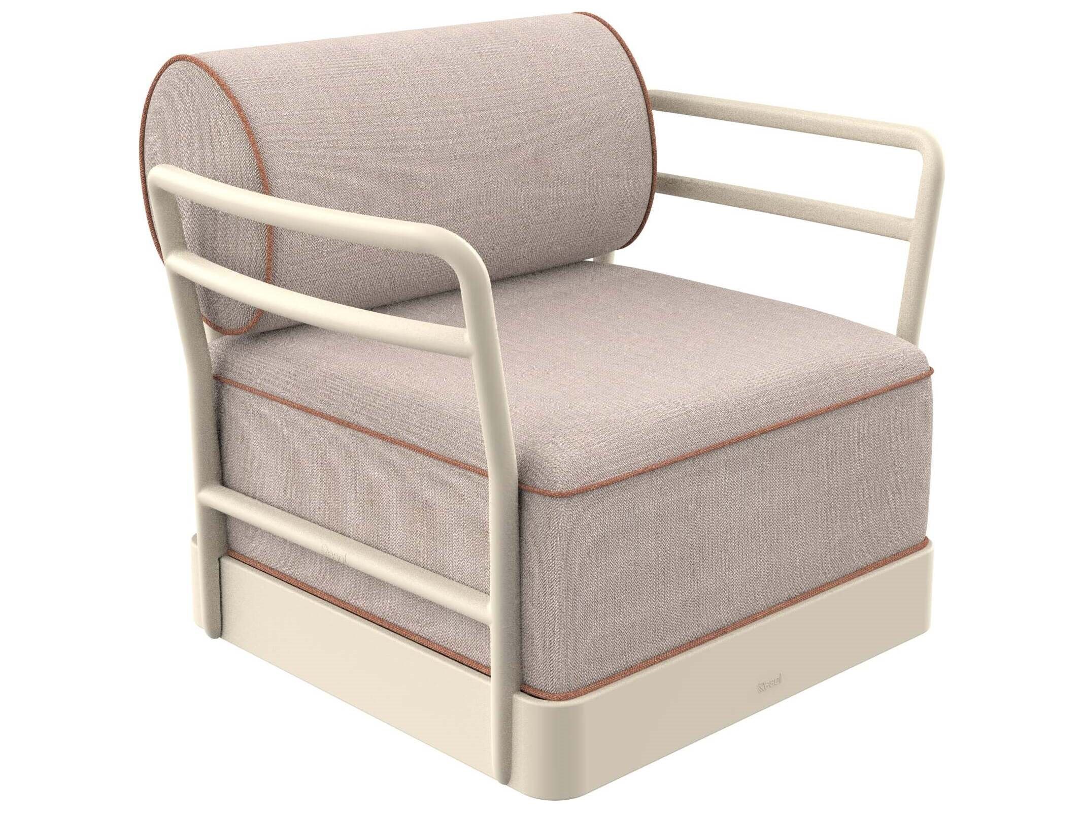 Resol Nacar Hazelnut Polypropylene Acrylic Cushion Lounge Chair