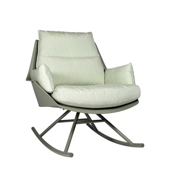 Resol Anou Rocking Lounge Chair Greenish Grey Mint