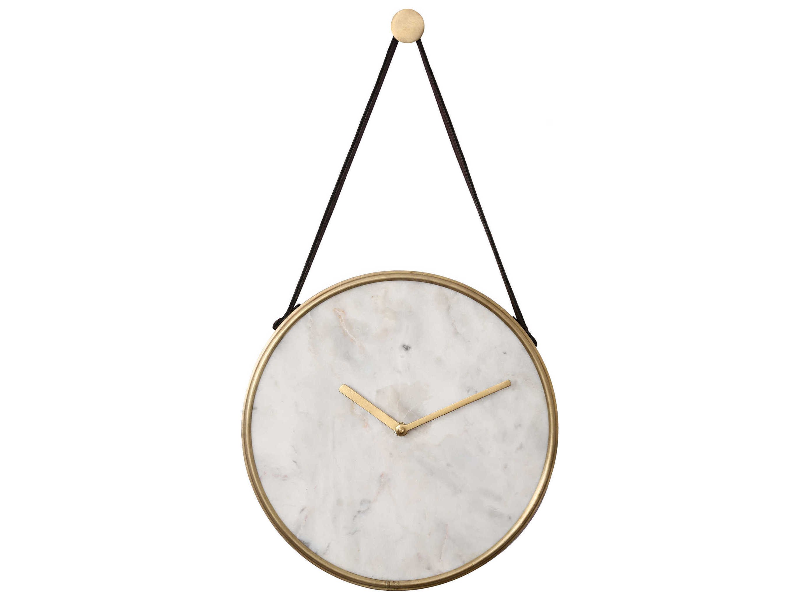 Ren Wil Livenna 10.5" Wall Clock - Antique Brass
