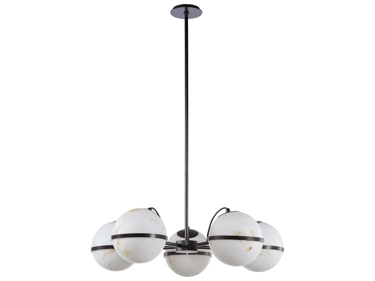 Photos - Chandelier / Lamp Renwil Roca 5-Light Powder Coated Dark Antique Bronze Chandelier LPC4504
