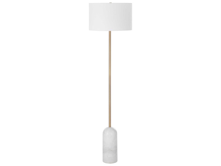 Photos - Floodlight / Street Light Renwil Lozica Antique Brushed Brass Floor Lamp LPF3144