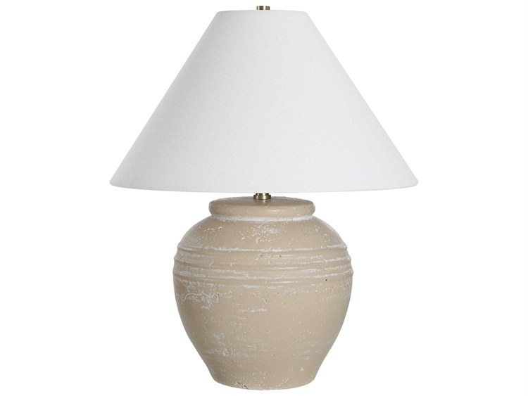 Photos - Floodlight / Street Light Renwil Fela Cream Wash Off White Table Lamp LPT1280